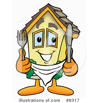 House Clipart #8317 by Mascot Junction