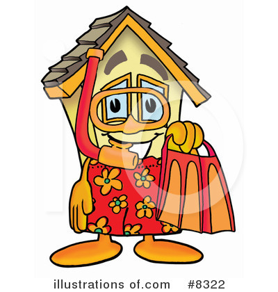 House Clipart #8322 by Mascot Junction