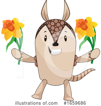 Armadillo Clipart #1659686 by Morphart Creations