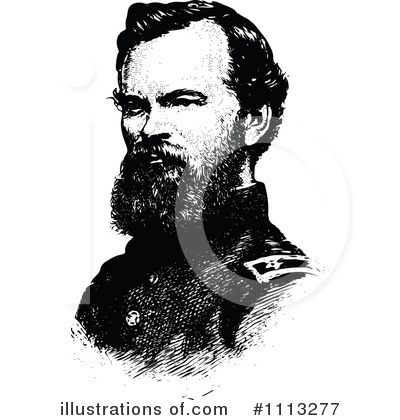 Royalty-Free (RF) Army General Clipart Illustration by Prawny Vintage - Stock Sample #1113277