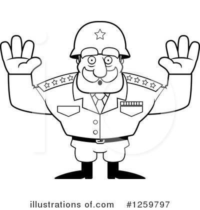 Royalty-Free (RF) Army General Clipart Illustration by Cory Thoman - Stock Sample #1259797