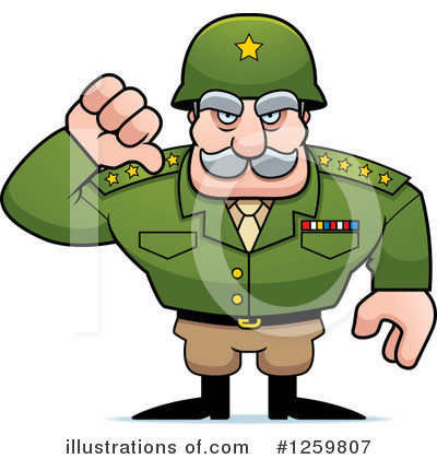 Army General Clipart #1259807 by Cory Thoman