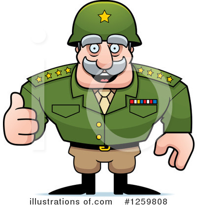 Army General Clipart #1259808 by Cory Thoman