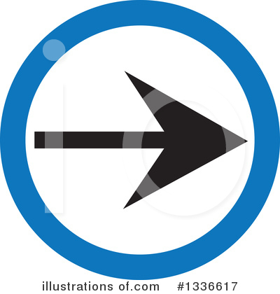 Royalty-Free (RF) Arrow Clipart Illustration by ColorMagic - Stock Sample #1336617