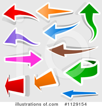Royalty-Free (RF) Arrows Clipart Illustration by dero - Stock Sample #1129154