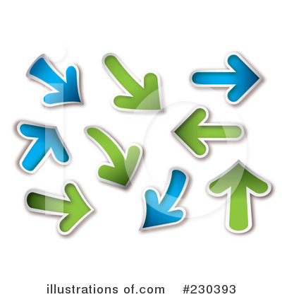 Royalty-Free (RF) Arrows Clipart Illustration by michaeltravers - Stock Sample #230393