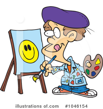 Royalty-Free (RF) Artist Clipart Illustration by toonaday - Stock Sample #1046154