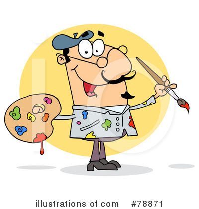 Painter Clipart #78871 by Hit Toon