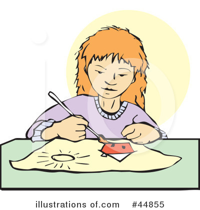Royalty-Free (RF) Arts And Crafts Clipart Illustration by xunantunich - Stock Sample #44855