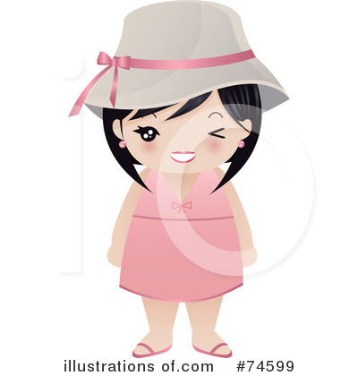 Asian Woman Clipart #74599 by Melisende Vector