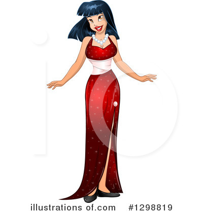 Asian Woman Clipart #1298819 by Liron Peer