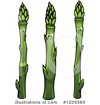 Royalty-Free (RF) Asparagus Clipart Illustration by Vector Tradition SM - Stock Sample #1229369