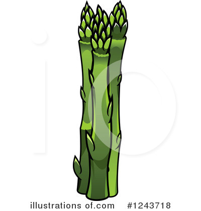 Royalty-Free (RF) Asparagus Clipart Illustration by Vector Tradition SM - Stock Sample #1243718