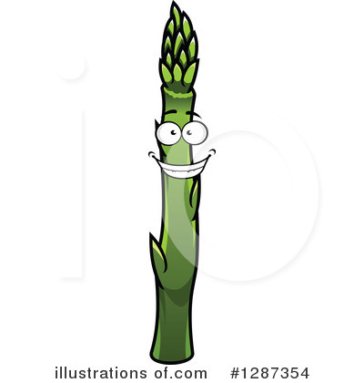 Royalty-Free (RF) Asparagus Clipart Illustration by Vector Tradition SM - Stock Sample #1287354