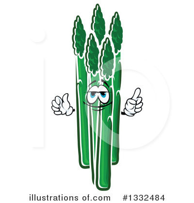 Royalty-Free (RF) Asparagus Clipart Illustration by Vector Tradition SM - Stock Sample #1332484