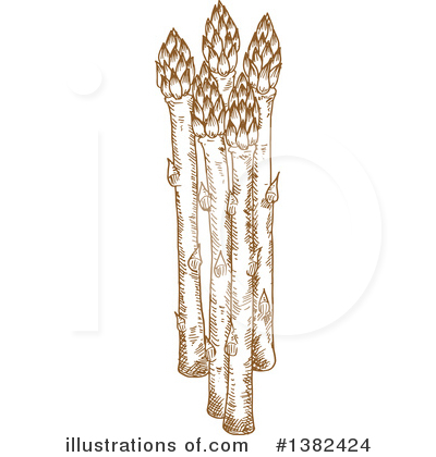 Royalty-Free (RF) Asparagus Clipart Illustration by Vector Tradition SM - Stock Sample #1382424