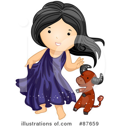 Royalty-Free (RF) Astrological Girl Clipart Illustration by BNP Design Studio - Stock Sample #87659