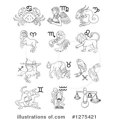 Royalty-Free (RF) Astrology Clipart Illustration by AtStockIllustration - Stock Sample #1275421