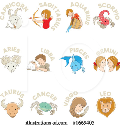 Royalty-Free (RF) Astrology Clipart Illustration by cidepix - Stock Sample #1669405