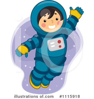 Royalty-Free (RF) Astronaut Clipart Illustration by BNP Design Studio - Stock Sample #1115918