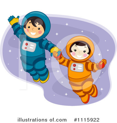 Royalty-Free (RF) Astronaut Clipart Illustration by BNP Design Studio - Stock Sample #1115922