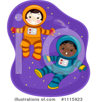 Royalty-Free (RF) Astronaut Clipart Illustration by BNP Design Studio - Stock Sample #1115923