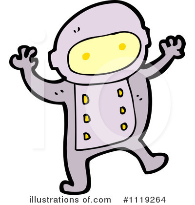 Royalty-Free (RF) Astronaut Clipart Illustration by lineartestpilot - Stock Sample #1119264