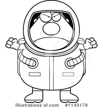 Royalty-Free (RF) Astronaut Clipart Illustration by Cory Thoman - Stock Sample #1143179