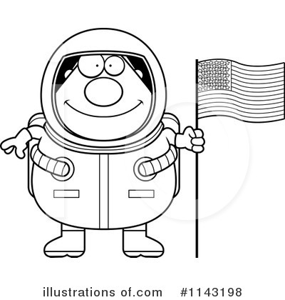 Royalty-Free (RF) Astronaut Clipart Illustration by Cory Thoman - Stock Sample #1143198