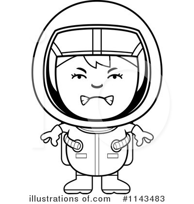 Royalty-Free (RF) Astronaut Clipart Illustration by Cory Thoman - Stock Sample #1143483