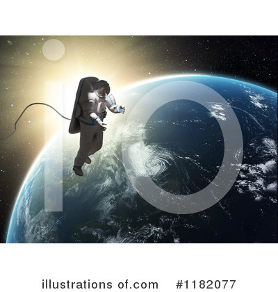 Royalty-Free (RF) Astronaut Clipart Illustration by Mopic - Stock Sample #1182077