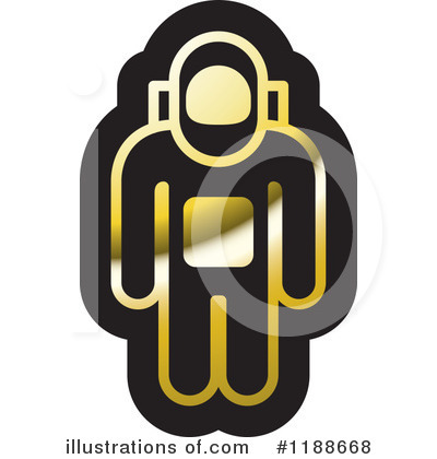 Royalty-Free (RF) Astronaut Clipart Illustration by Lal Perera - Stock Sample #1188668
