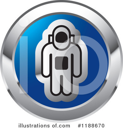 Royalty-Free (RF) Astronaut Clipart Illustration by Lal Perera - Stock Sample #1188670