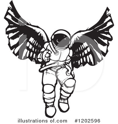 Royalty-Free (RF) Astronaut Clipart Illustration by xunantunich - Stock Sample #1202596