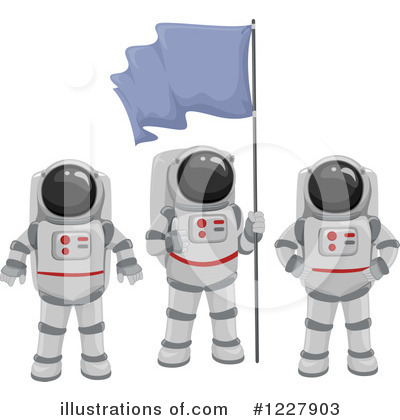 Royalty-Free (RF) Astronaut Clipart Illustration by BNP Design Studio - Stock Sample #1227903