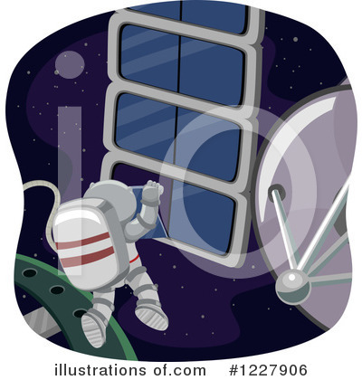 Royalty-Free (RF) Astronaut Clipart Illustration by BNP Design Studio - Stock Sample #1227906