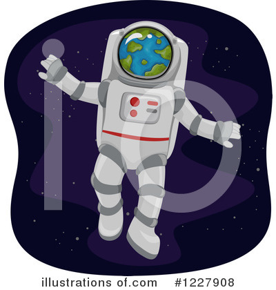 Royalty-Free (RF) Astronaut Clipart Illustration by BNP Design Studio - Stock Sample #1227908
