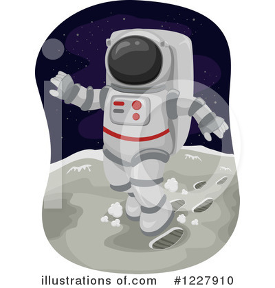Royalty-Free (RF) Astronaut Clipart Illustration by BNP Design Studio - Stock Sample #1227910