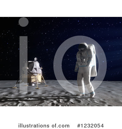 Royalty-Free (RF) Astronaut Clipart Illustration by Mopic - Stock Sample #1232054