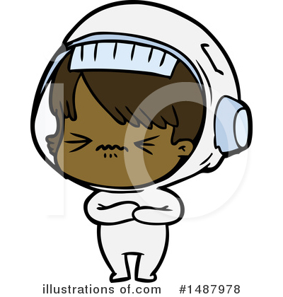 Royalty-Free (RF) Astronaut Clipart Illustration by lineartestpilot - Stock Sample #1487978