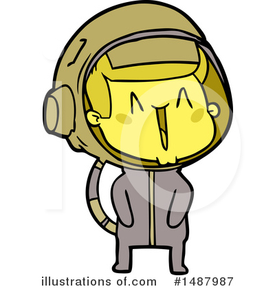Royalty-Free (RF) Astronaut Clipart Illustration by lineartestpilot - Stock Sample #1487987