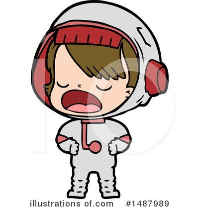 Royalty-Free (RF) Astronaut Clipart Illustration by lineartestpilot - Stock Sample #1487989