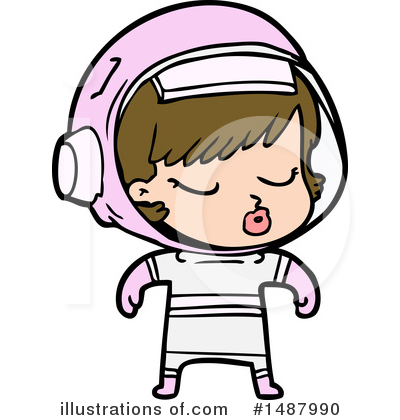 Royalty-Free (RF) Astronaut Clipart Illustration by lineartestpilot - Stock Sample #1487990