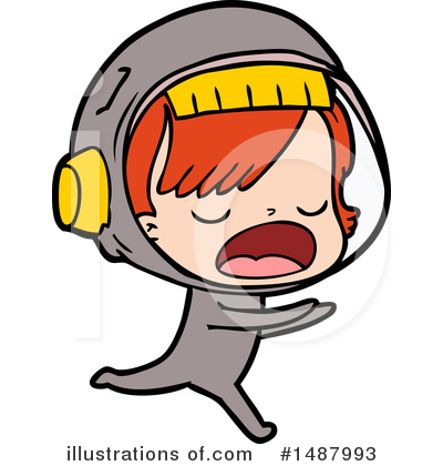Royalty-Free (RF) Astronaut Clipart Illustration by lineartestpilot - Stock Sample #1487993