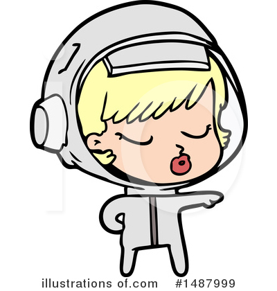 Royalty-Free (RF) Astronaut Clipart Illustration by lineartestpilot - Stock Sample #1487999