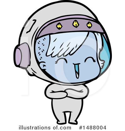 Royalty-Free (RF) Astronaut Clipart Illustration by lineartestpilot - Stock Sample #1488004