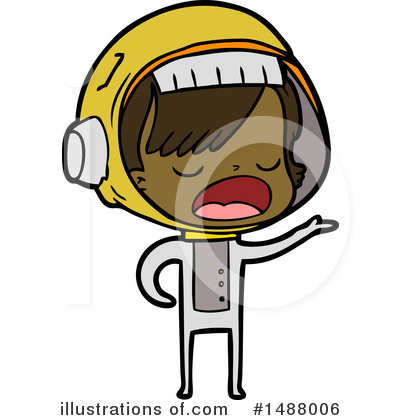 Royalty-Free (RF) Astronaut Clipart Illustration by lineartestpilot - Stock Sample #1488006