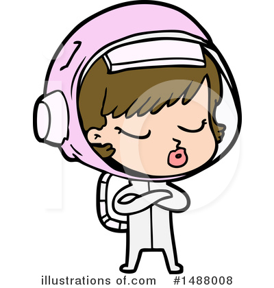 Royalty-Free (RF) Astronaut Clipart Illustration by lineartestpilot - Stock Sample #1488008