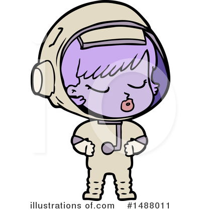 Royalty-Free (RF) Astronaut Clipart Illustration by lineartestpilot - Stock Sample #1488011