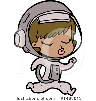 Royalty-Free (RF) Astronaut Clipart Illustration by lineartestpilot - Stock Sample #1488013